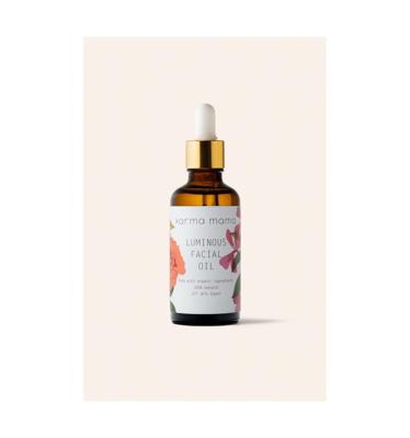 Luminous facial oil