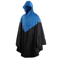 Willex Regenponcho met capuchon maat S/M blauw en zwart 29219 - thumbnail