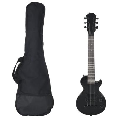VidaXL Gitaar voor beginners elektrisch met tas 3/4 30" zwart