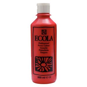 Talens Ecola plakkaatverf flacon van 500 ml, scharlaken