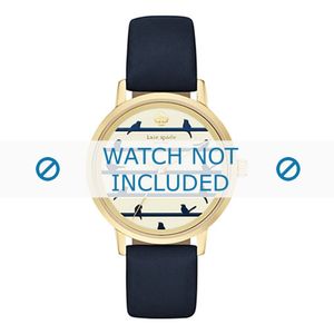 Horlogeband Kate Spade New York KSW1022 Leder Zwart 16mm
