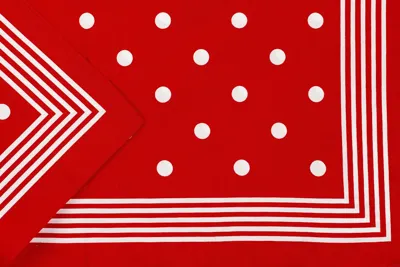 Boeren zakdoek rood stippel 55 x 55 cm