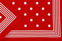 Boeren zakdoek rood stippel 55 x 55 cm