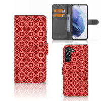 Samsung Galaxy S22 Plus Telefoon Hoesje Batik Rood