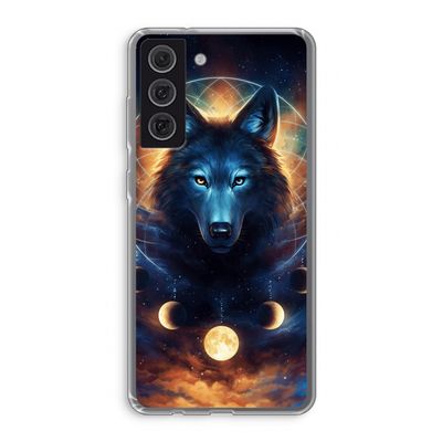 Wolf Dreamcatcher: Samsung Galaxy S21 FE Transparant Hoesje