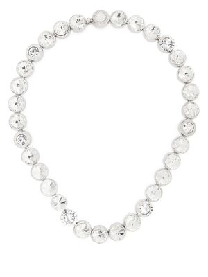 MISBHV collier ras-du-cou à ornements en cristal - Argent
