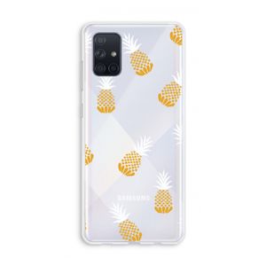 Ananasjes: Galaxy A71 Transparant Hoesje