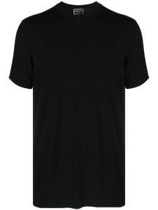 Giorgio Armani t-shirt à col ras-de-cou - Noir