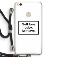 Self love: Huawei Ascend P8 Lite (2017) Transparant Hoesje met koord