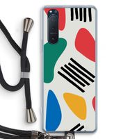 Illustratieve pop 1: Sony Xperia 5 II Transparant Hoesje met koord Illustratieve pop 1: Sony Xperia 5 II Transparant Hoesje met koord