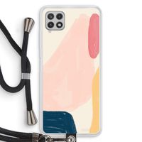 Saturday Flow: Samsung Galaxy A22 4G Transparant Hoesje met koord