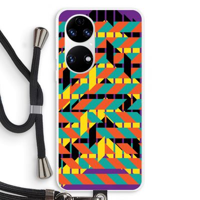 Skew Bee 2: Huawei P50 Transparant Hoesje met koord