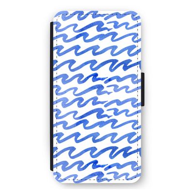 Blauwe golven: iPhone 11 Flip Hoesje