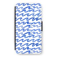Blauwe golven: iPhone 11 Flip Hoesje