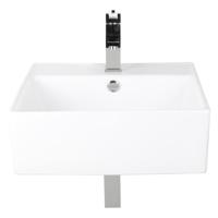 Differnz Dione fonteinset keramiek wit kraan recht chroom 46.5 x 46 x 16 cm Differnz Dione fonteinset keramiek wit kraan recht chroom 46.5 x 46 x 16 cm
