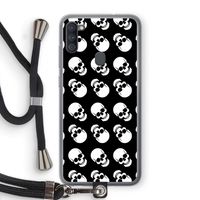 Musketon Skulls: Samsung Galaxy A11 Transparant Hoesje met koord