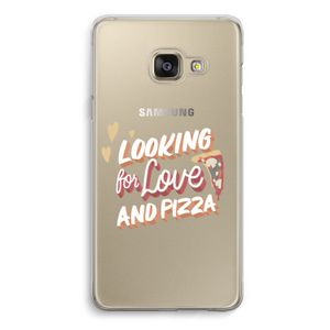 Pizza is the answer: Samsung A3 (2017) Transparant Hoesje