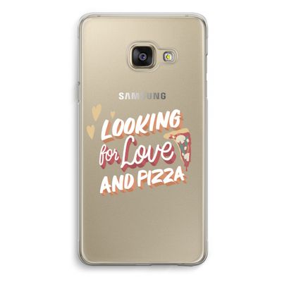 Pizza is the answer: Samsung A3 (2017) Transparant Hoesje