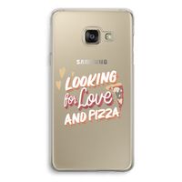 Pizza is the answer: Samsung A3 (2017) Transparant Hoesje
