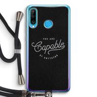 Capable: Huawei P30 Lite Transparant Hoesje met koord