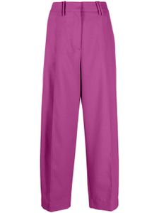 GANNI pantalon de tailleur à design plissé - Violet