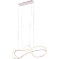 LED Hanglamp - Trio Select Nala - 1 Lichtpunt van 57 Watt - Dimbaar - Aanpasbare Lichtkleur - Hoogte Aanpasbaar - IP20 - Mat Wit - Metaal