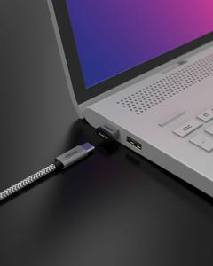 Sitecom AD-1014 tussenstuk voor kabels USB-A USB-C Zwart, Grijs