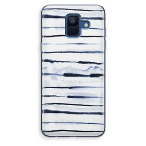 Ink Stripes: Samsung Galaxy A6 (2018) Transparant Hoesje