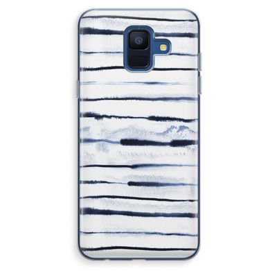 Ink Stripes: Samsung Galaxy A6 (2018) Transparant Hoesje