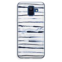Ink Stripes: Samsung Galaxy A6 (2018) Transparant Hoesje