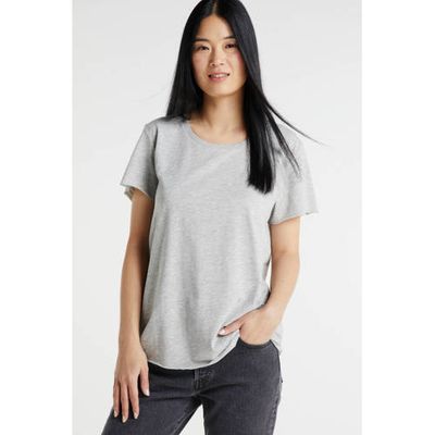 Denim Hunter gemêleerd T-shirt met biologisch katoen titanium melange Denim Hunter gemêleerd T-shirt met biologisch katoen titanium melange