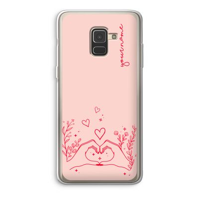 Love is in the air: Samsung Galaxy A8 (2018) Transparant Hoesje