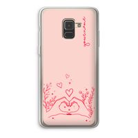 Love is in the air: Samsung Galaxy A8 (2018) Transparant Hoesje