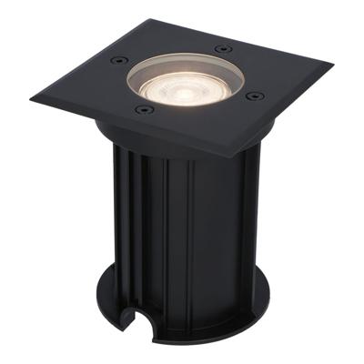 Ramsay LED Grondspot - Vierkant - Dimbaar - GU10 - 4000K neutraal wit - 5 Watt 400 lumen - Tuinspot - Zwart - IP67 waterdicht - Overrijdbaar voor de Oprit, Tuin en Terras