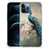 Case Anti-shock voor iPhone 12 | 12 Pro Vintage Pauwen