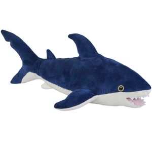 Pluche knuffel zeedieren Blauwe Haai van 33 cm