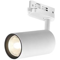 LED Railverlichting - Track Spot - Brinton - GU10 Fitting - 3 Fase - Rond - Mat Wit - Aluminium
