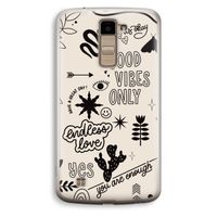 Good vibes: LG K10 (2016) Transparant Hoesje Good vibes: LG K10 (2016) Transparant Hoesje
