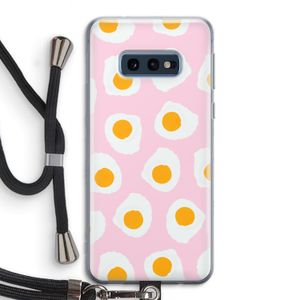 Dancing eggs: Samsung Galaxy S10e Transparant Hoesje met koord