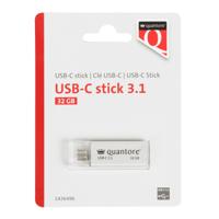 Usb stick 3.1 quantore usb-c 32gb zilver | 400 stuks