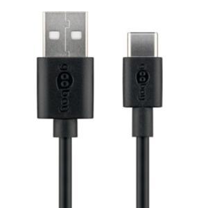 Goobay USB-C laadkabel 3m zwart - 9550320