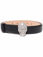 Philipp Plein ceinture à boucle tête de mort - Noir - thumbnail