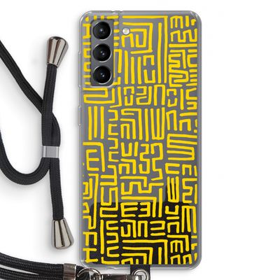 Majorelle Blue Print: Samsung Galaxy S21 Transparant Hoesje met koord