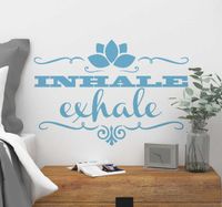 Muursticker inhale exhale