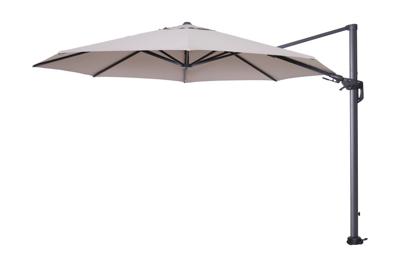 Hawaii Zweefparasol 350 cm. Carbon black - Zand