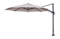 Hawaii Zweefparasol 350 cm. Carbon black - Zand