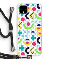 8-bit N°1: Pixel 4 XL Transparant Hoesje met koord