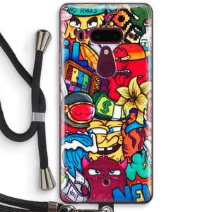 No Rules: HTC U12+ Transparant Hoesje met koord
