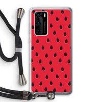 Watermelon: Huawei P40 Transparant Hoesje met koord
