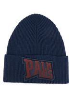 Palm Angels bonnet PA League en laine - Bleu Palm Angels bonnet PA League en laine - Bleu
